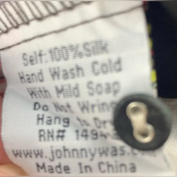 Johnny Was Black and Blue Asymmetrical Tie Front Sundress - Picture 12 of 16